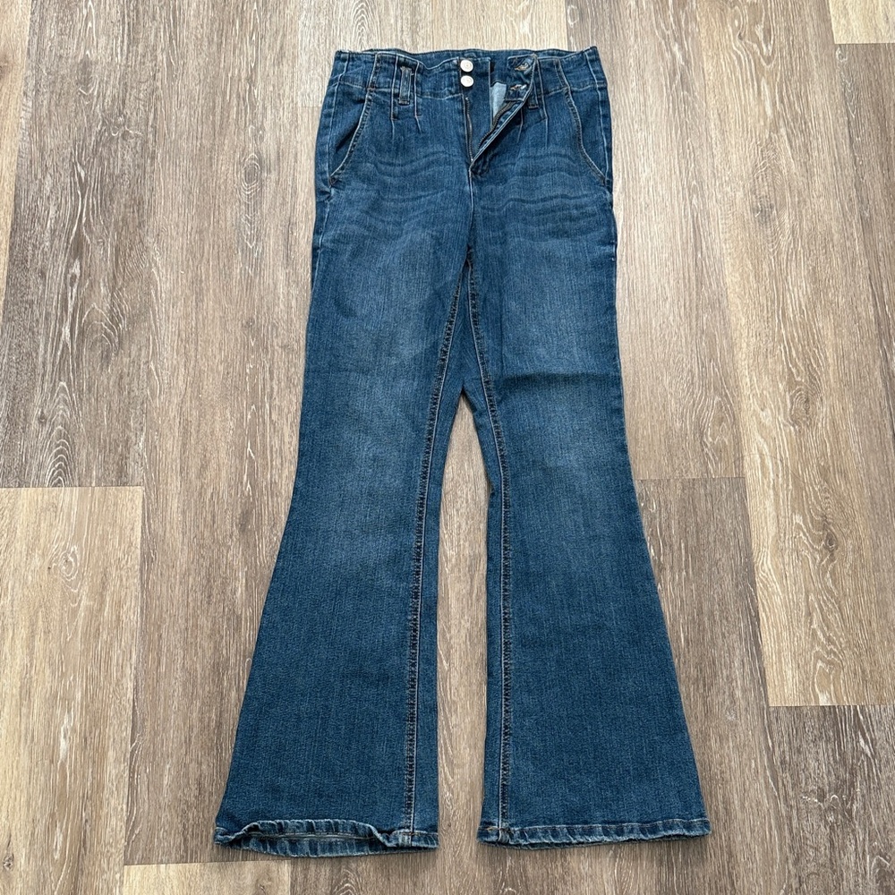 Almost Famous Dark Blue Flare Jeans 7